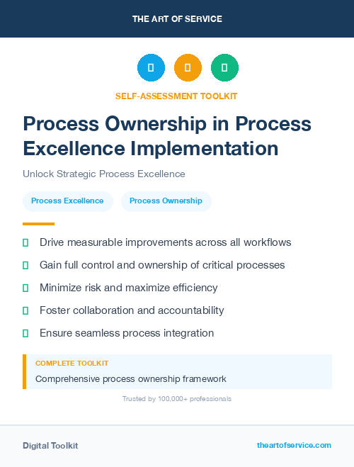 Process Ownership in Process Excellence Implementation