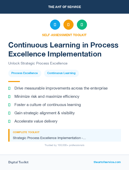 Continuous Learning in Process Excellence Implementation
