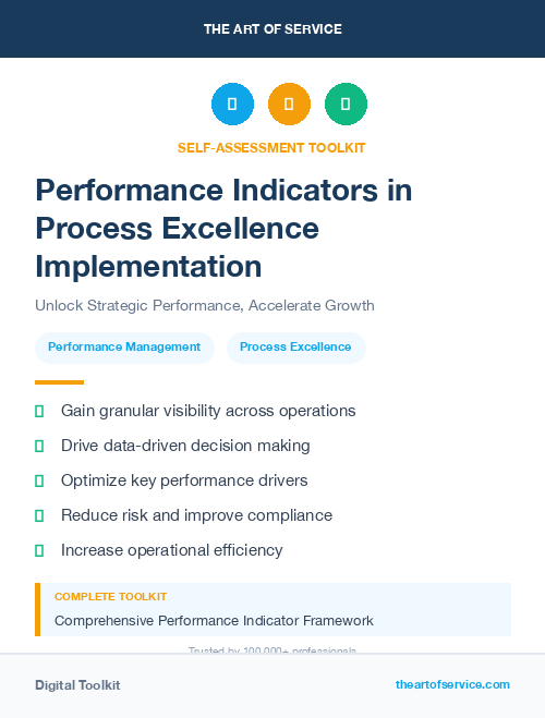 Performance Indicators in Process Excellence Implementation