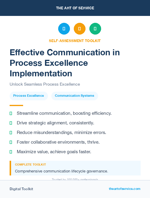Effective Communication in Process Excellence Implementation