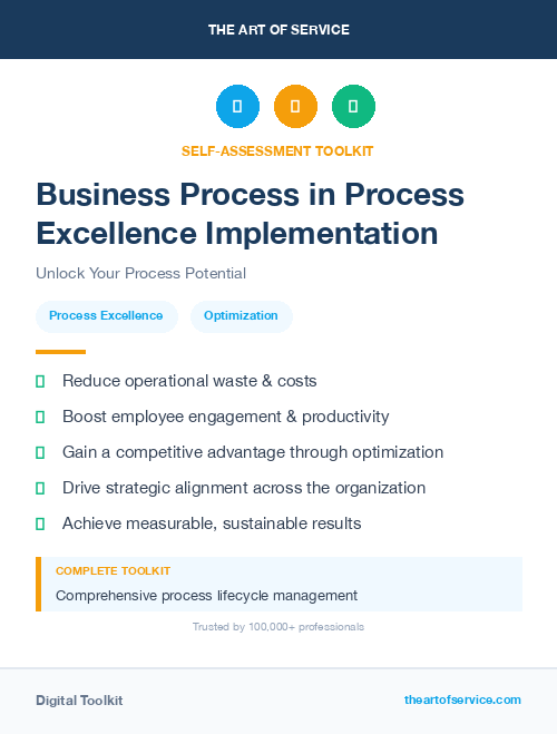 Business Process in Process Excellence Implementation