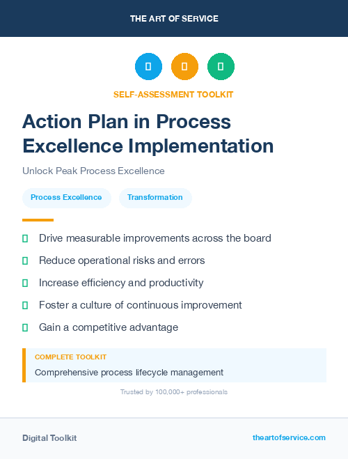 Action Plan in Process Excellence Implementation