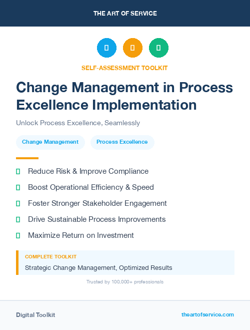 Change Management in Process Excellence Implementation