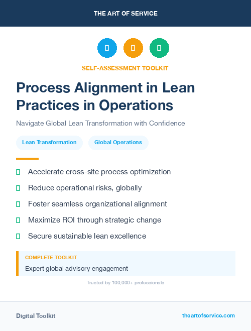 Process Alignment in Lean Practices in Operations