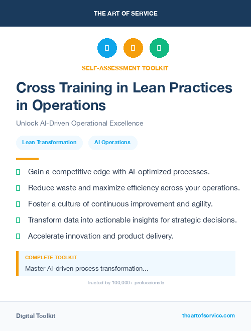 Cross Training in Lean Practices in Operations