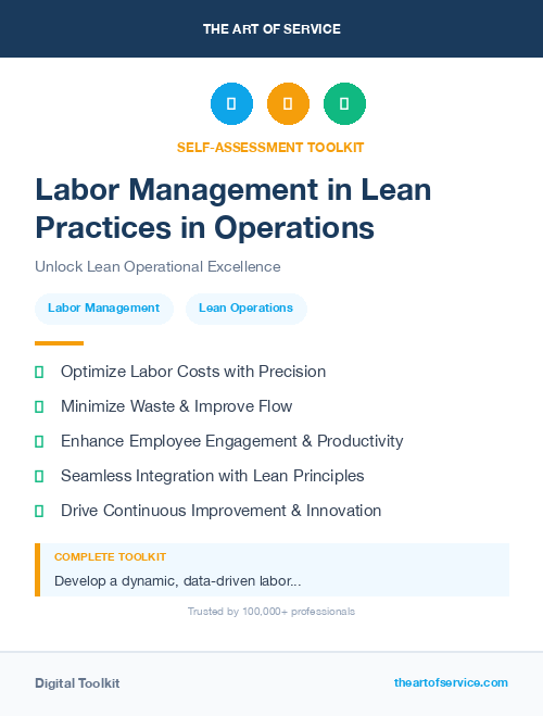Labor Management in Lean Practices in Operations