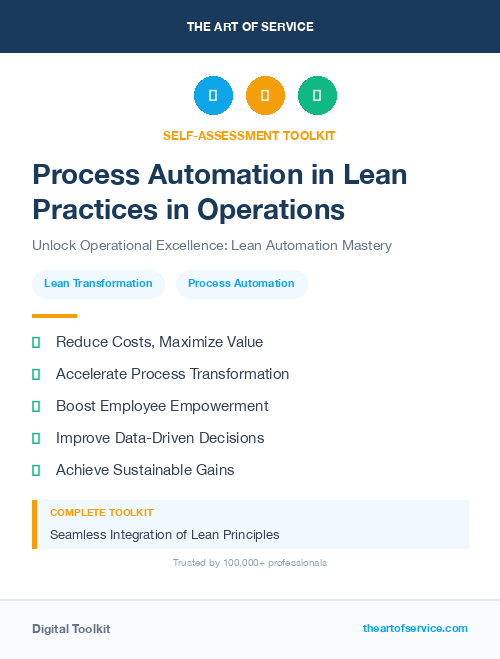 Process Automation in Lean Practices in Operations