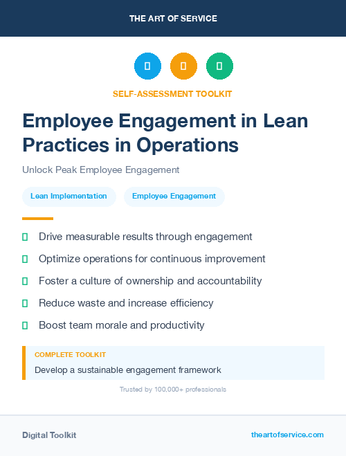Employee Engagement in Lean Practices in Operations