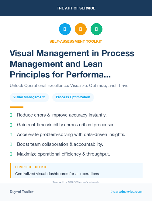 Visual Management in Process Management and Lean Principles for Performance Improvement