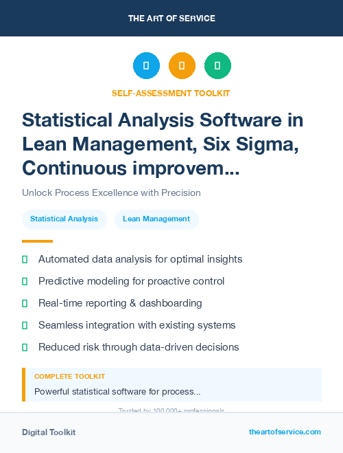 Statistical Analysis Software in Lean Management, Six Sigma, Continuous improvement Introduction