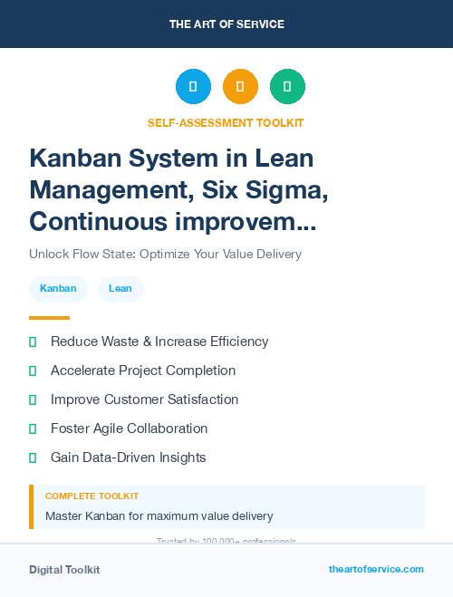 Kanban System in Lean Management, Six Sigma, Continuous improvement Introduction