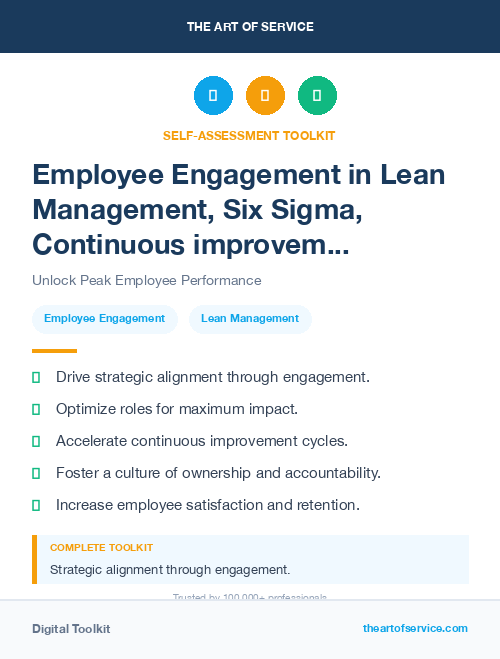 Employee Engagement in Lean Management, Six Sigma, Continuous improvement Introduction