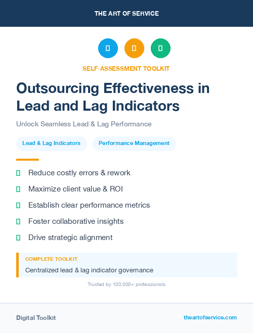 Outsourcing Effectiveness in Lead and Lag Indicators