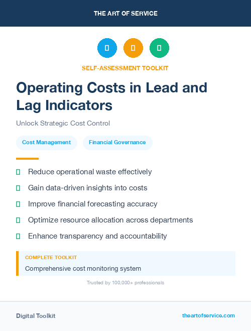 Operating Costs in Lead and Lag Indicators