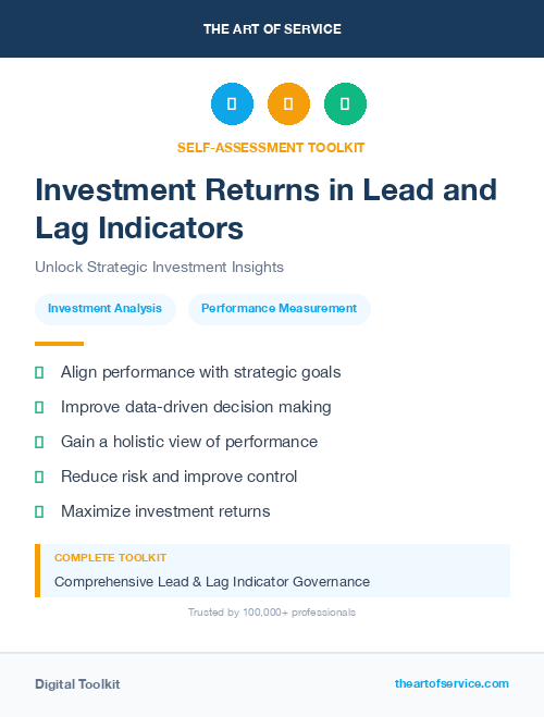 Investment Returns in Lead and Lag Indicators