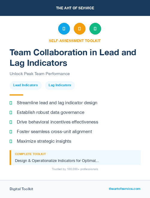 Team Collaboration in Lead and Lag Indicators
