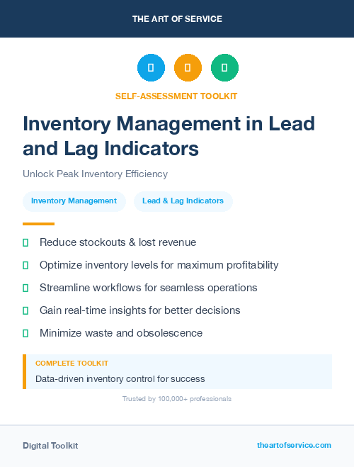 Inventory Management in Lead and Lag Indicators