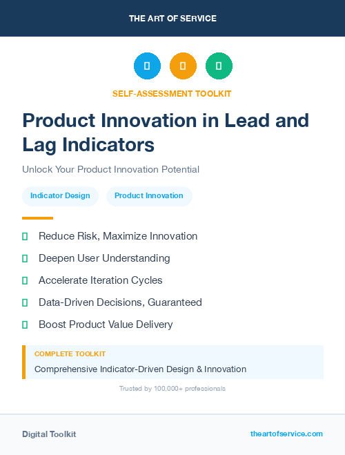 Product Innovation in Lead and Lag Indicators