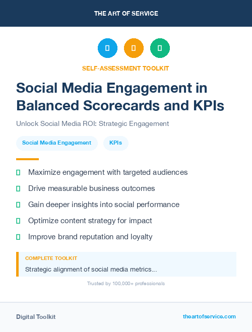 Social Media Engagement in Balanced Scorecards and KPIs