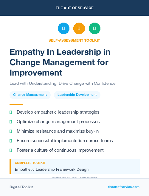 Empathy In Leadership in Change Management for Improvement