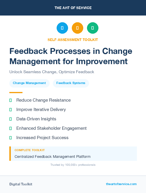 Feedback Processes in Change Management for Improvement