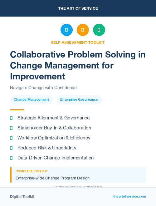 Collaborative Problem Solving in Change Management for Improvement