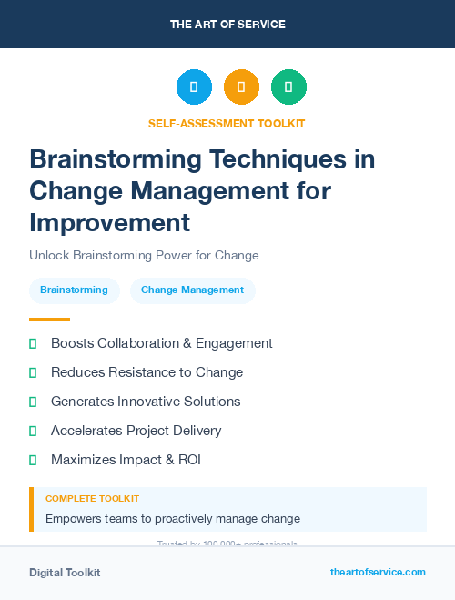 Brainstorming Techniques in Change Management for Improvement