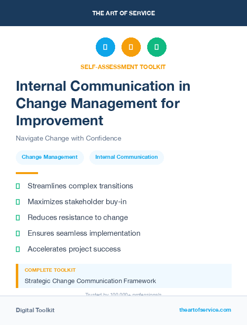 Internal Communication in Change Management for Improvement