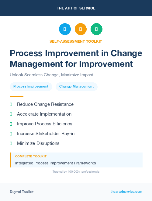 Process Improvement in Change Management for Improvement
