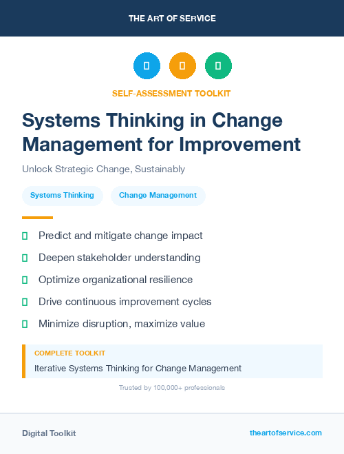 Systems Thinking in Change Management for Improvement