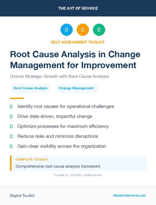 Root Cause Analysis in Change Management for Improvement