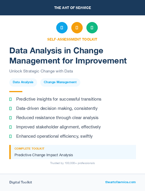 Data Analysis in Change Management for Improvement