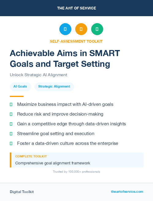 Achievable Aims in SMART Goals and Target Setting