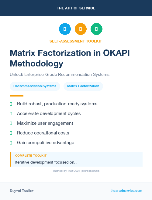 Matrix Factorization in OKAPI Methodology