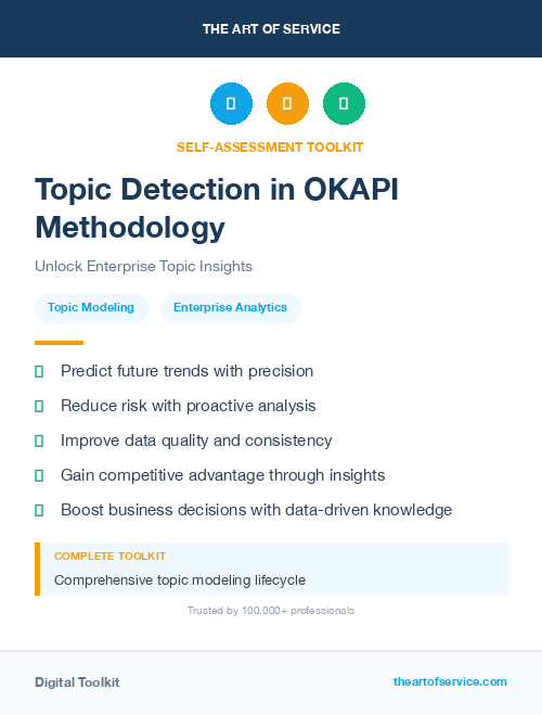 Topic Detection in OKAPI Methodology