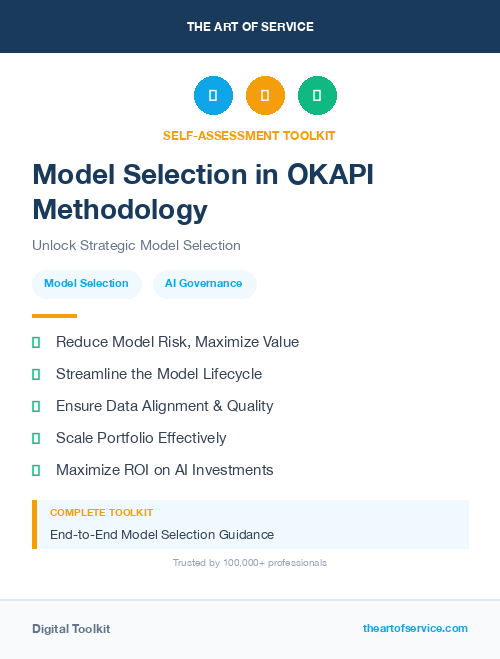Model Selection in OKAPI Methodology