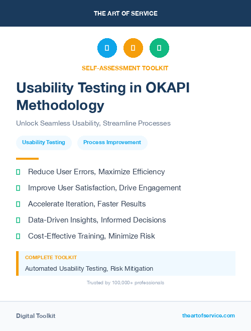 Usability Testing in OKAPI Methodology