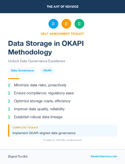 Data Storage in OKAPI Methodology