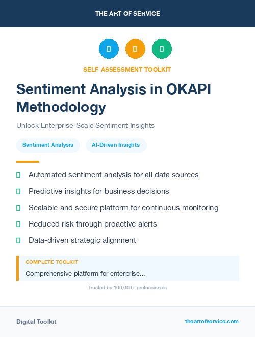 Sentiment Analysis in OKAPI Methodology