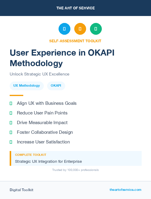 User Experience in OKAPI Methodology
