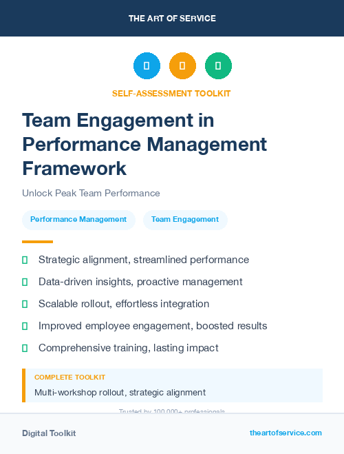 Team Engagement in Performance Management Framework