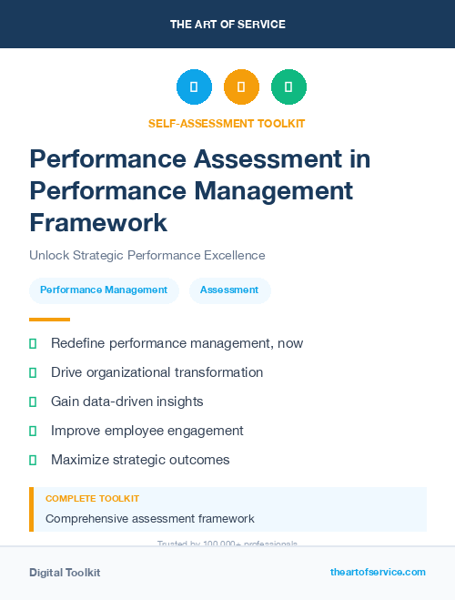 Performance Assessment in Performance Management Framework