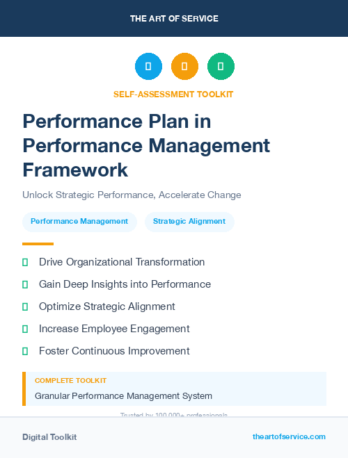 Performance Plan in Performance Management Framework