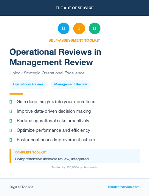 Operational Reviews in Management Review