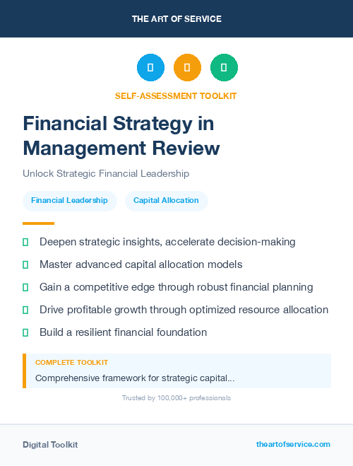Financial Strategy in Management Review