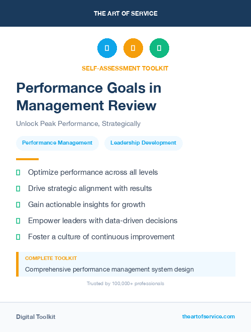 Performance Goals in Management Review