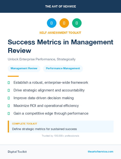 Success Metrics in Management Review