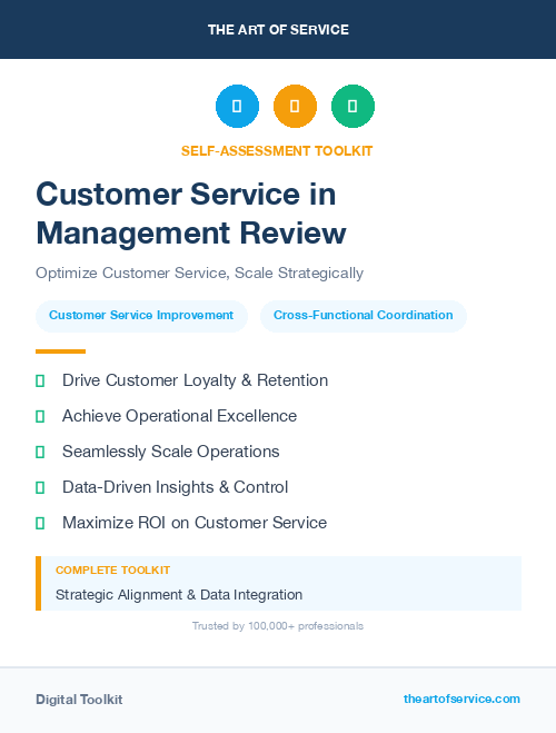 Customer Service in Management Review