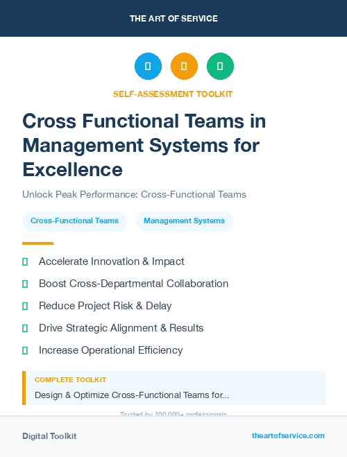 Cross Functional Teams in Management Systems for Excellence