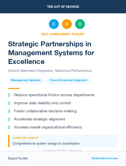 Strategic Partnerships in Management Systems for Excellence